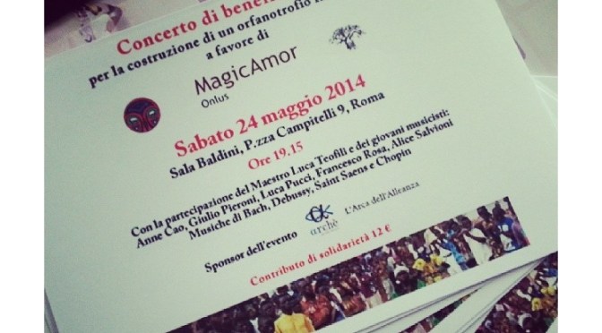 Sul concerto di beneficenza di Sabato 24 Maggio 2014.