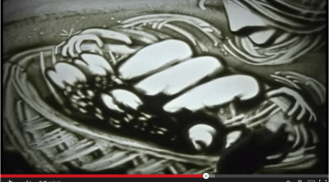 Video storia della Bibbia disegnata sulla sabbia